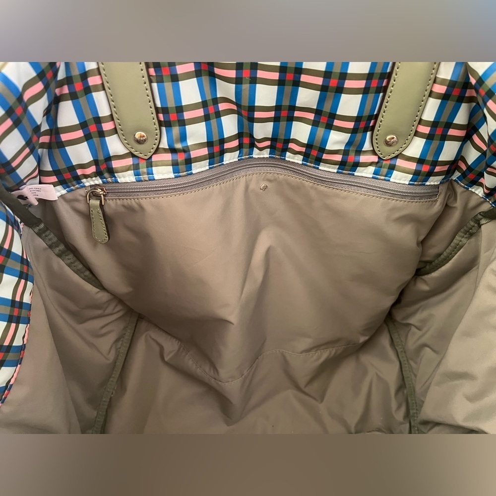 Kate Spade Everything Puffy Plaid Large Tote Bag - Picture 6 of 7
